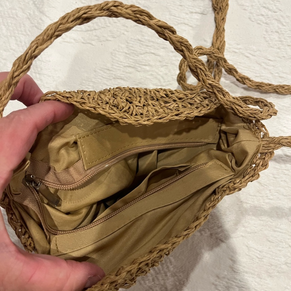 Handcrafted Tan Mini Bag - Picture 3 of 3
